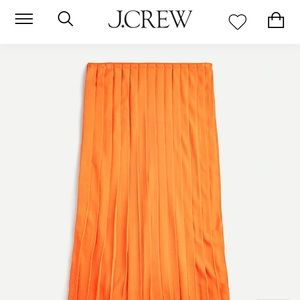 NWT bright persimmon orange J.Crew sweater skirt